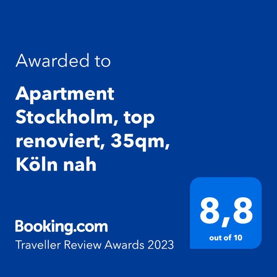 Apartment Stockholm, Top Renoviert, 35Qm, Koeln Nah ベルギッシュ・グラートバッハ エクステリア 写真